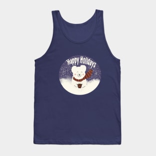 Happy Holidays Bear Tank Top